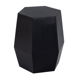 Butler Specialty Gulchatai Hexagon Mango Wood Side Table - Timeless Design For Modern And Rustic Spaces, Sturdy Build Black Mango Wood 5453295-butler