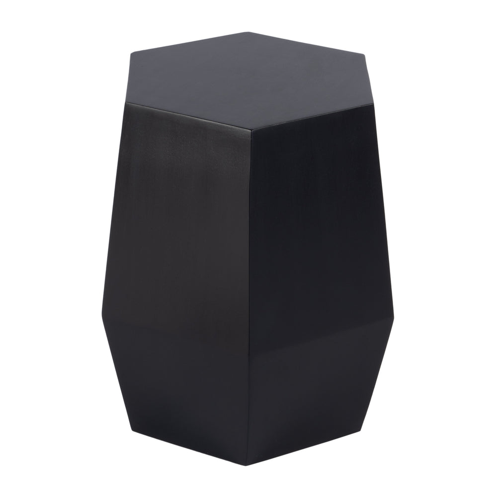 Butler Specialty Gulchatai Hexagon Mango Wood Side Table - Timeless Design For Modern And Rustic Spaces, Sturdy Build Black Mango Wood 5453295-butler