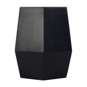 Butler Specialty Gulchatai Hexagon Mango Wood Side Table - Timeless Design For Modern And Rustic Spaces, Sturdy Build Black Mango Wood 5453295-butler