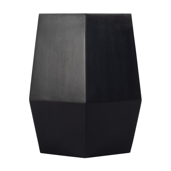 Butler Specialty Gulchatai Hexagon Mango Wood Side Table - Timeless Design For Modern And Rustic Spaces, Sturdy Build Black Mango Wood 5453295-butler