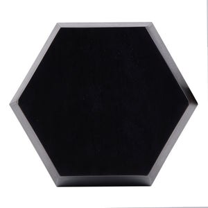 Butler Specialty Gulchatai Hexagon Mango Wood Side Table - Timeless Design For Modern And Rustic Spaces, Sturdy Build Black Mango Wood 5453295-butler