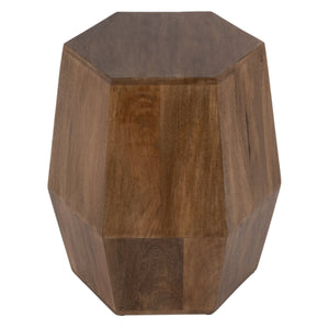 Butler Specialty Gulchatai Hexagon Mango Wood Side Table - Timeless Design For Modern And Rustic Spaces, Sturdy Build Natural Wood Mango Wood 5453312-butler