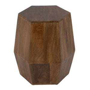 Butler Specialty Gulchatai Hexagon Mango Wood Side Table - Timeless Design For Modern And Rustic Spaces, Sturdy Build Natural Wood Mango Wood 5453312-butler