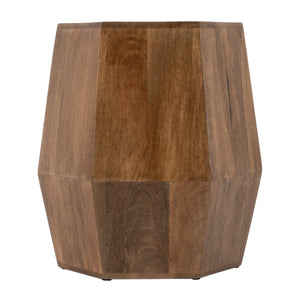 Butler Specialty Gulchatai Hexagon Mango Wood Side Table - Timeless Design For Modern And Rustic Spaces, Sturdy Build Natural Wood Mango Wood 5453312-butler
