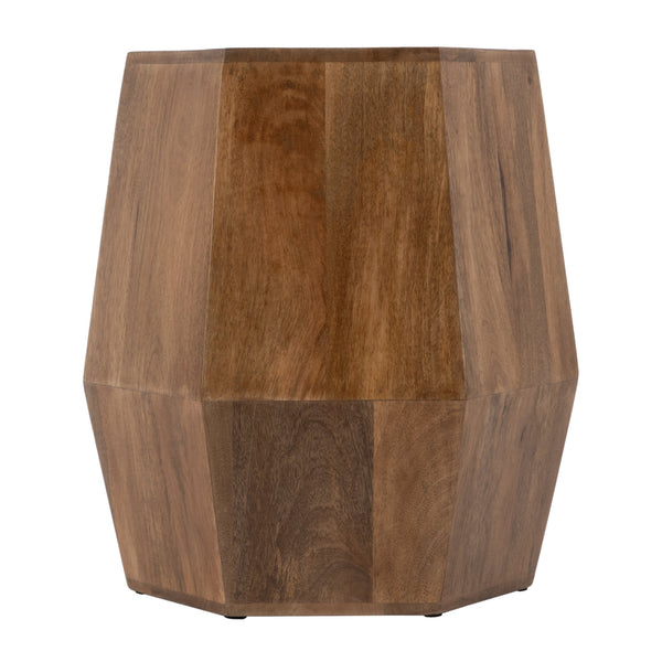 Butler Specialty Gulchatai Hexagon Mango Wood Side Table - Timeless Design For Modern And Rustic Spaces, Sturdy Build Natural Wood Mango Wood 5453312-butler