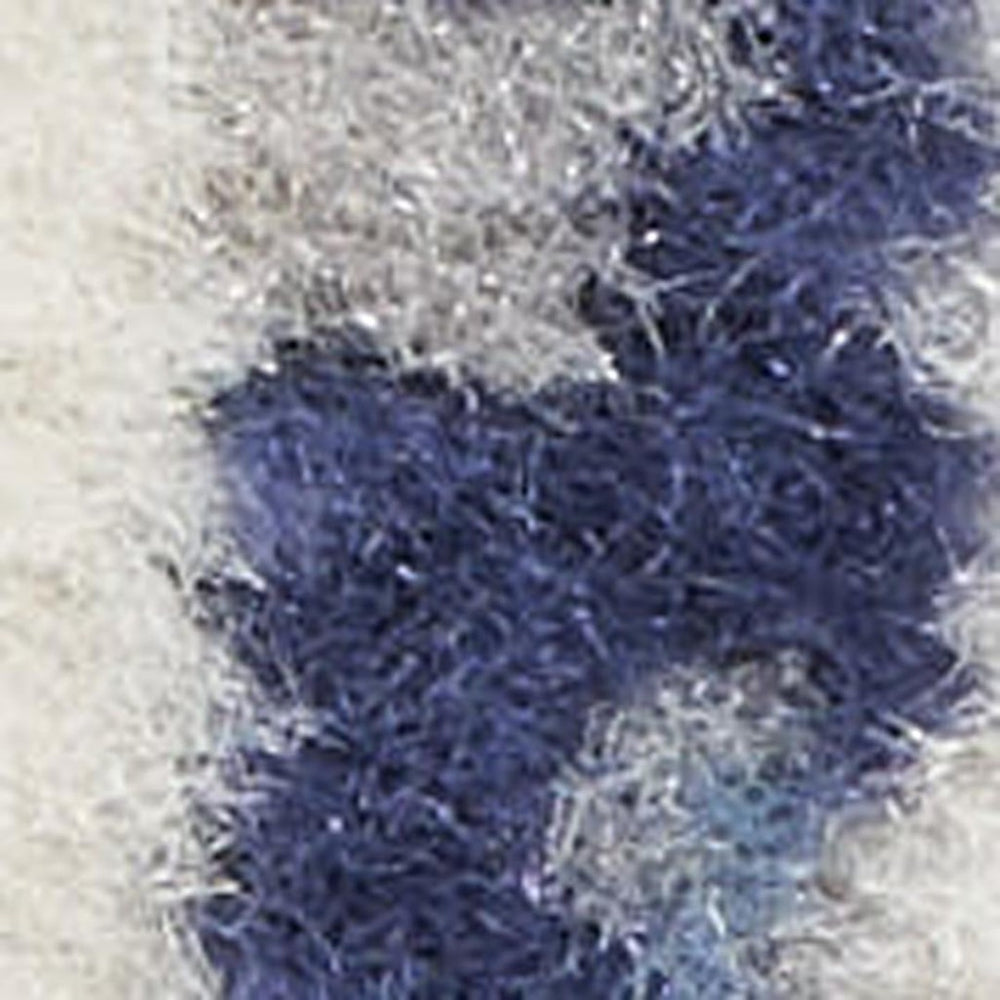 HomeRoots 8' Blue and Gray Striped Power Loom Area Rug - Durable, Stylish, and Easy-Care for Any Space! 8' X 10' 545338