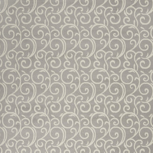 Homeroots 7' X 10' Gray And Ivory Floral Vines Power Loom Area Rug  Polypropylene 545366
