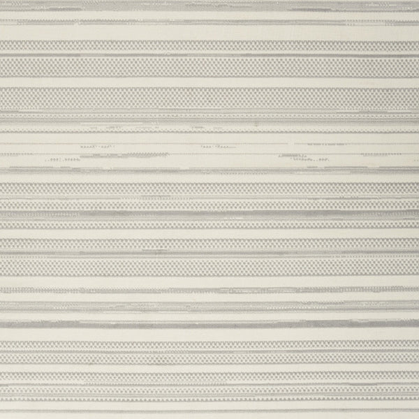 Homeroots 5' X 7' Gray And Ivory Striped Power Loom Distressed Area Rug  Polypropylene 545382