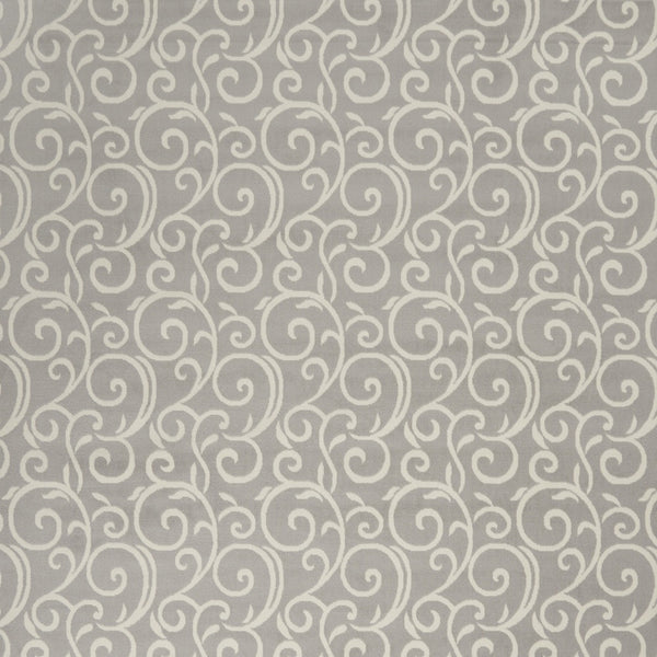 Homeroots 8' X 10' Gray And Ivory Floral Vines Power Loom Area Rug  Polypropylene 545384