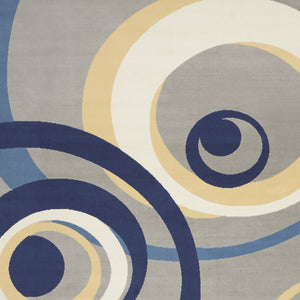 Homeroots 8' X 10' Gray And Ivory Geometric Power Loom Area Rug  Polypropylene 545386