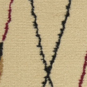 Homeroots 5' X 7' Red And Ivory Floral Power Loom Area Rug  Polypropylene 545397