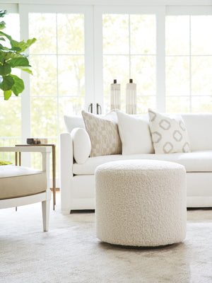 Lexington Barclay Butera Three Arch Swivel Ottoman - Luxurious Upholstered Seating With Elegant Design For Stylish Interiors   5453-44sw-40