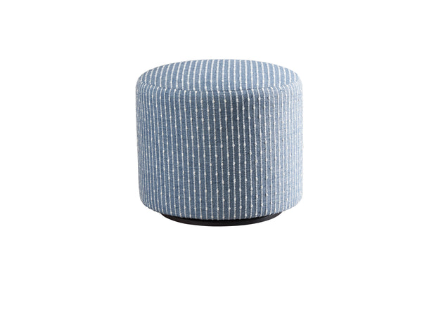 Lexington Barclay Butera Three Arch Swivel Ottoman - Luxurious Upholstered Seating With Elegant Design For Stylish Interiors   5453-44sw-41