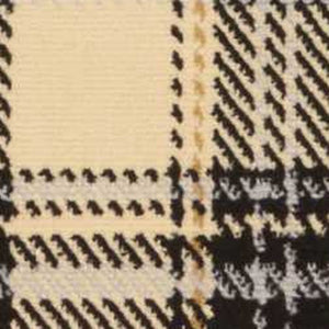Homeroots 8' X 10' Beige And Black Plaid Power Loom Area Rug  Polypropylene 545409
