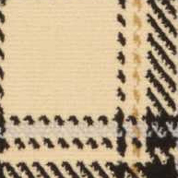 Homeroots 8' X 10' Beige And Black Plaid Power Loom Area Rug  Polypropylene 545409