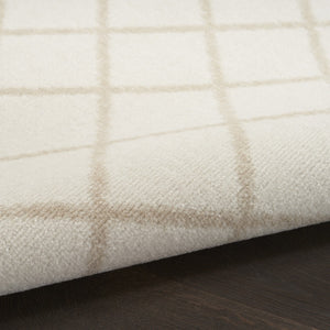 HomeRoots 8' Elegant Beige and Ivory Moroccan Area Rug - Timeless Geometric Design for Any Home Décor 8' X 10' 545418