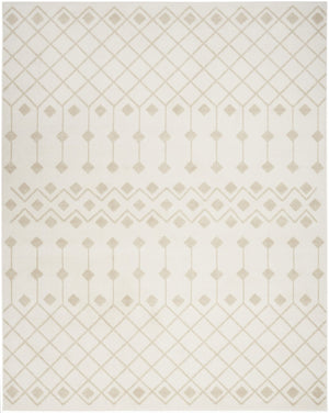 HomeRoots 8' Elegant Beige and Ivory Moroccan Area Rug - Timeless Geometric Design for Any Home Décor 8' X 10' 545418