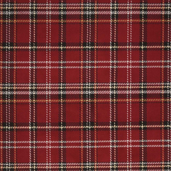 Homeroots 5' X 7' Red And Black Plaid Power Loom Area Rug  Polypropylene 545428
