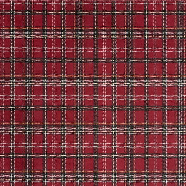 Homeroots 6' X 9' Red And Black Plaid Power Loom Area Rug  Polypropylene 545429