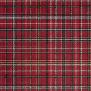 Homeroots 7' X 10' Red And Black Plaid Power Loom Area Rug  Polypropylene 545430
