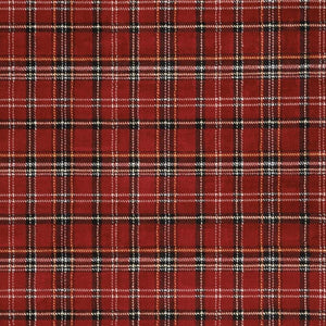 HomeRoots 8' Red and Black Plaid Power Loom Area Rug - Durable, Cozy, and Versatile for Any Room Decor 8' X 10' 545436
