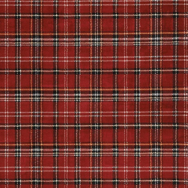 HomeRoots 8' Red and Black Plaid Power Loom Area Rug - Durable, Cozy, and Versatile for Any Room Decor 8' X 10' 545436