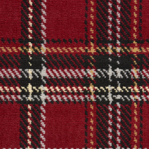 Homeroots 8' X 10' Red And Black Plaid Power Loom Area Rug  Polypropylene 545436