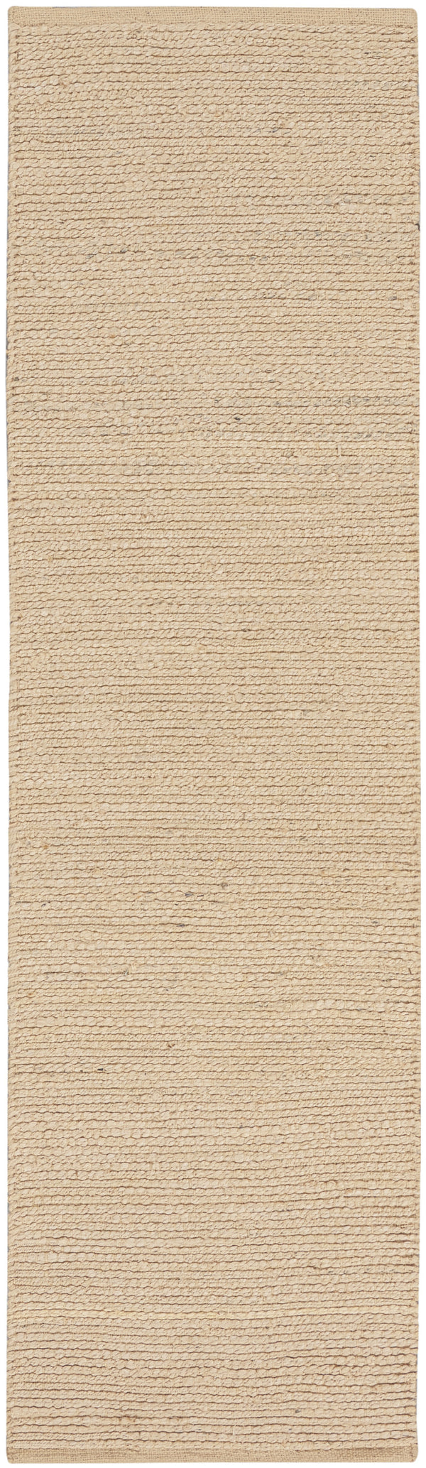 Homeroots 8' Natural Jute Flatweave Handmade Runner Rug  Jute 545443