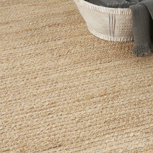 HomeRoots 4' Natural Jute Handmade Flatweave Area Rug - Soft, Durable, and Versatile for Every Room Decor 6' X 9' 545445