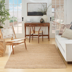 HomeRoots 4' Natural Jute Handmade Flatweave Area Rug - Soft, Durable, and Versatile for Every Room Decor 6' X 9' 545445