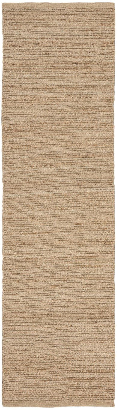 Handwoven Jute Flatweave Runner Rug Natural Fiber Artisan Accent for Hallways and Entryways