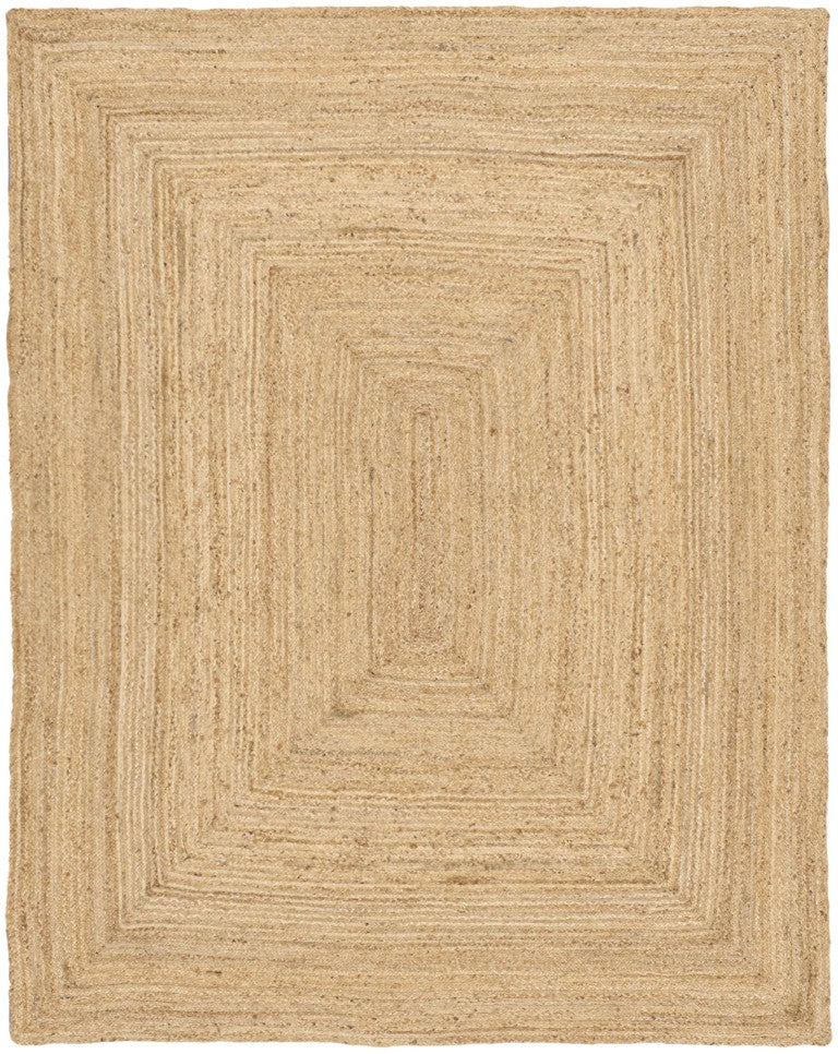 HomeRoots 6x9 Handwoven Natural Jute Flatweave Area Rug Reversible Cottage Living Room 545461