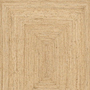6x9 Handwoven Natural Jute Flatweave Area Rug Reversible Cottage Living Room