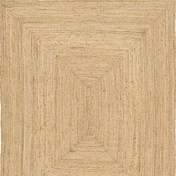 6x9 Handwoven Natural Jute Flatweave Area Rug Reversible Cottage Living Room