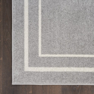 HomeRoots 10' Gray and Ivory Indoor Outdoor Area Rug – Durable, Easy Care, Versatile Design for Any Space 545470
