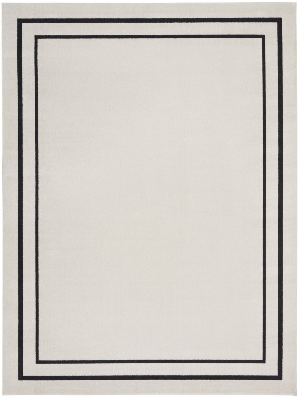 HomeRoots 10' X 14' Ivory and Black Area Rug - Stylish, Durable, and Versatile for Indoor & Outdoor Spaces! 545471
