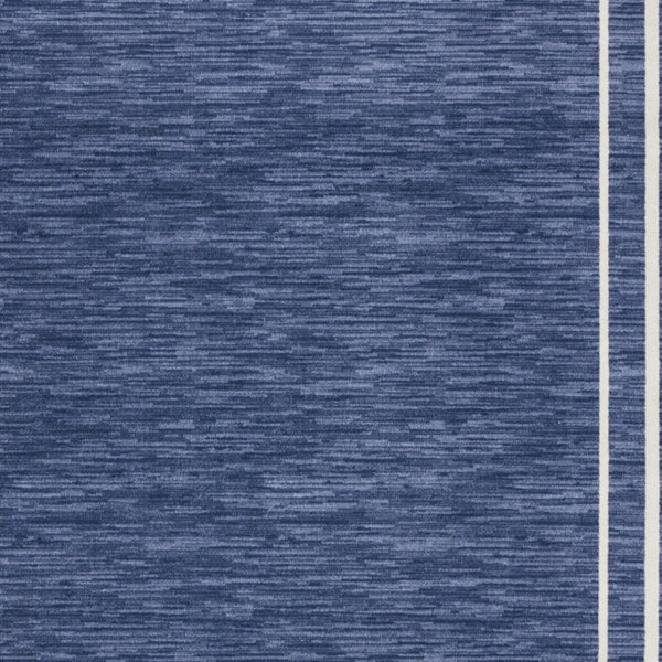 HomeRoots 10' Navy Blue and Ivory Indoor Outdoor Area Rug - Durable, Easy-Care, Stylish for Any Space! 545472