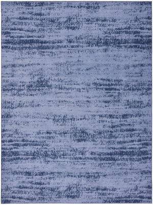 HomeRoots 9' X 12' Denim Blue and Navy Abstract Area Rug - Durable, Stylish Indoor/Outdoor Design for Any Space 545475