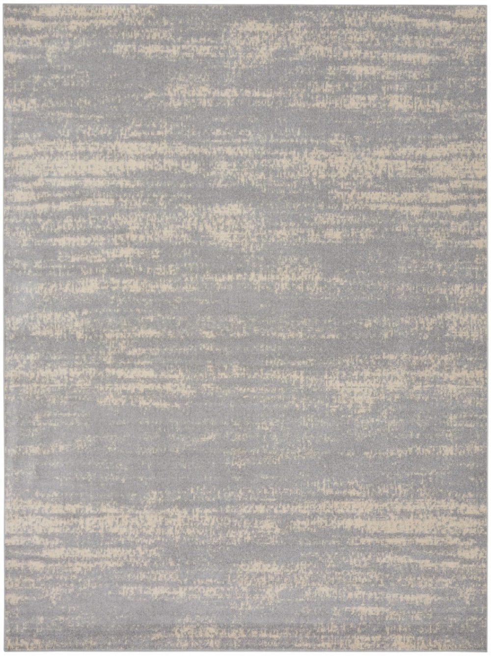HomeRoots 9' X 12' Gray and Beige Abstract Area Rug – Durable, Stylish, Low-Maintenance for Indoor and Outdoor Use 545477