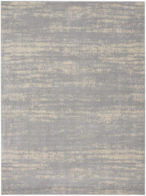 HomeRoots 9' X 12' Gray and Beige Abstract Area Rug – Durable, Stylish, Low-Maintenance for Indoor and Outdoor Use 545477