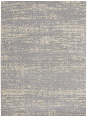 HomeRoots 9' X 12' Gray and Beige Abstract Area Rug – Durable, Stylish, Low-Maintenance for Indoor and Outdoor Use 545477