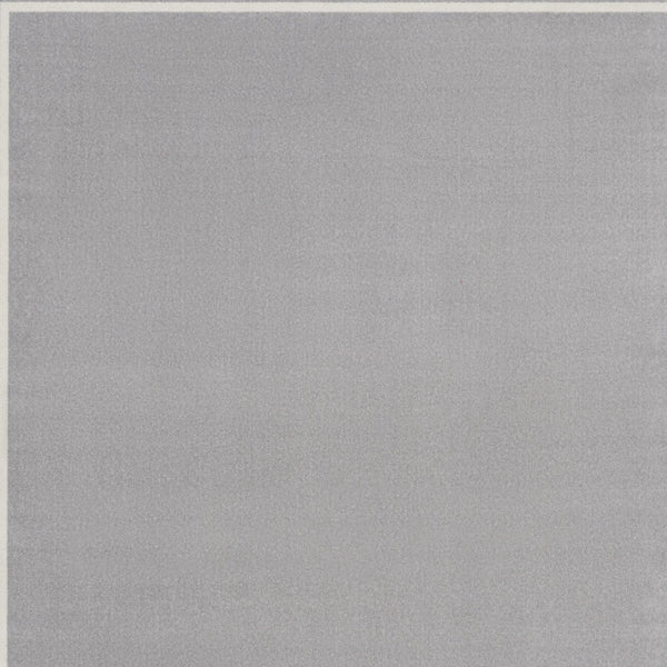 HomeRoots 9' Indoor Outdoor Area Rug in Gray and Ivory - Durable, Weather-Ready Design for Any Space 545478