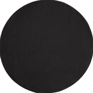 HomeRoots 10' Modern Black and Ivory Round Area Rug - Durable Indoor/Outdoor Design, Easy Care & Stylish Decor 545482