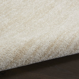 HomeRoots 10' Beige and Ivory Round Area Rug - Stylish Indoor/Outdoor Geometric Design for Any Space 545483