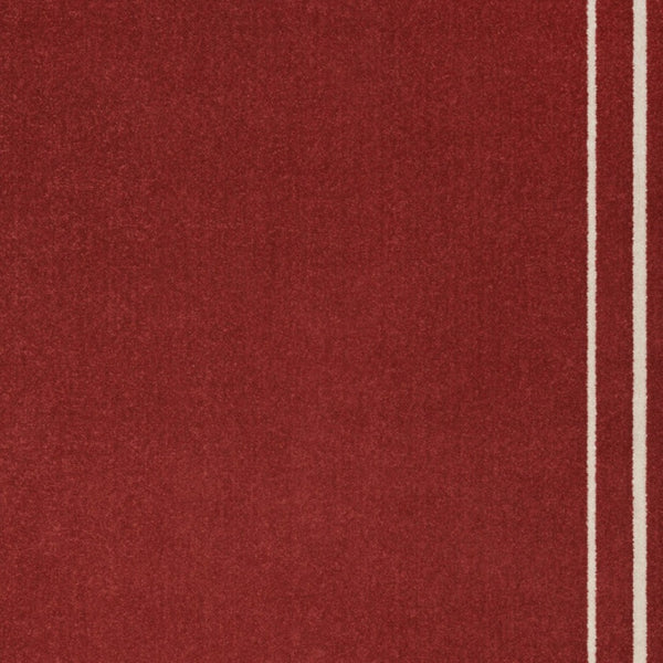 HomeRoots 6' Stylish Brick Red and Ivory Indoor-Outdoor Area Rug - Durable, Weather-Resistant, Easy Care! 545497