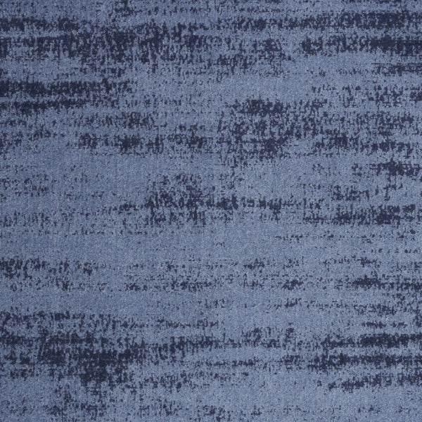 HomeRoots 6' Abstract Indoor Outdoor Area Rug in Denim & Navy Blue - Durable, Easy-Care, Modern Design! 545504
