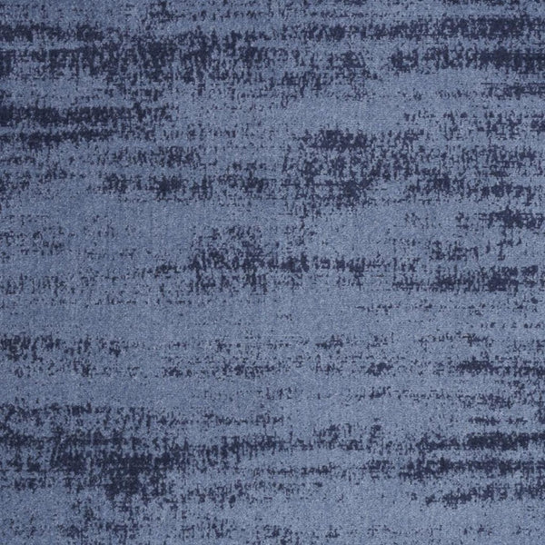 HomeRoots 6' Abstract Indoor Outdoor Area Rug in Denim & Navy Blue - Durable, Easy-Care, Modern Design! 545504