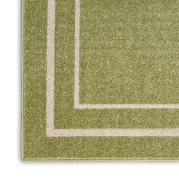 HomeRoots 8' X 10' Green and Ivory Indoor/Outdoor Area Rug – Stylish, Durable, Weather-Resistant for Any Space 545512