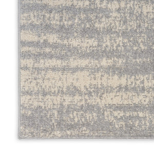 HomeRoots 6' X 9' Gray and Beige Abstract Area Rug - Stylish, Durable Indoor/Outdoor Design for Any Space 545518