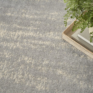 HomeRoots 6' X 9' Gray and Beige Abstract Area Rug - Stylish, Durable Indoor/Outdoor Design for Any Space 545518
